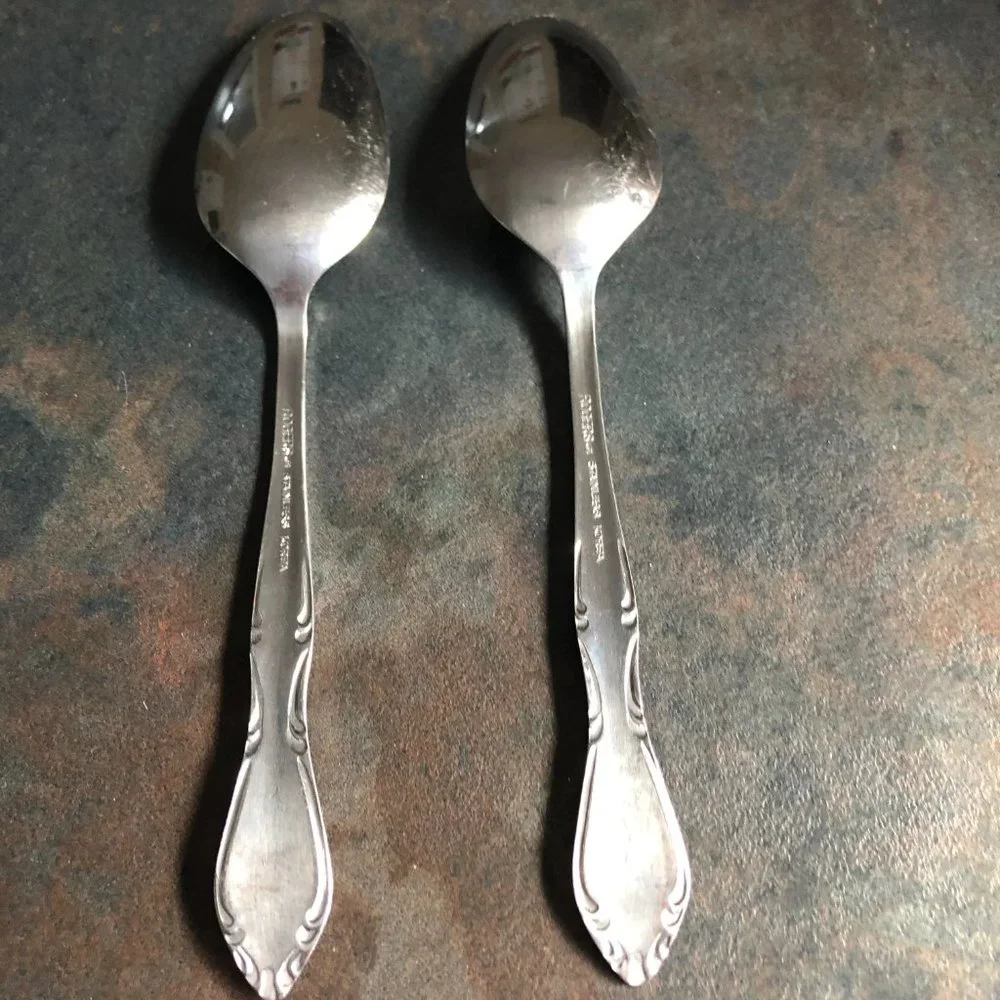 2 for $10 🎁 Vintage Rogers Auberge Stainless 2 Tablespoons